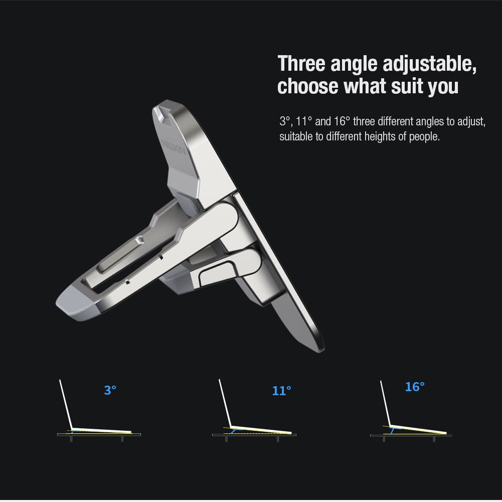 Nillkin Bolster Plus Portable Stand For under 17'' Notebook Keyboard Ultra Small Mini Desk Bracket
