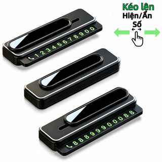Thẻ số điện thoại ô tô tạm thời SEAMETAL phát sáng dùng khi đỗ xe