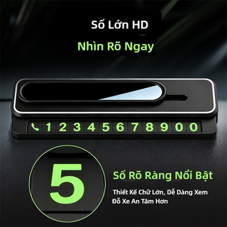 Thẻ số điện thoại ô tô tạm thời SEAMETAL phát sáng dùng khi đỗ xe