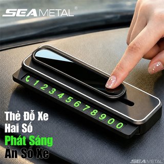 Thẻ số điện thoại ô tô tạm thời SEAMETAL phát sáng dùng khi đỗ xe