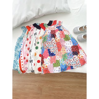 MuyoNowo Tập Đi Bé Gái Dây Sundress Nhiều In Hình Dễ Thương Đi Biển Mùa Hè Một Dòng Đầm Trẻ Em