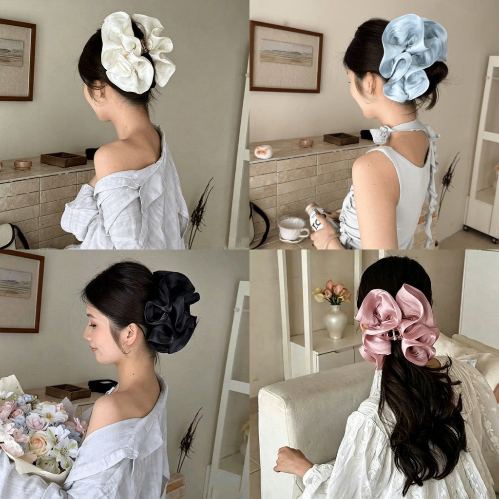 Kẹp tóc nữ cao cấp với cảm giác xếp ly như đám mây, phù hợp làm đẹp đầu lưng