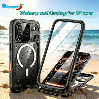 ốp lưng chống nước cho iPhone 17 Pro Max Air IP68 Vỏ iPhone từ tính chống nước 16 ProMax 16Plus Bảo vệ chống bụi Vỏ bảo vệ toàn thân