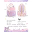 Schoolbag Nữ Học Sinh Tiểu Học Bé Gái Bé Gái Thứ Ba Đến Lớp Thứ Sáu Dung Tích Lớn Bé Gái Kuromi Trẻ Em