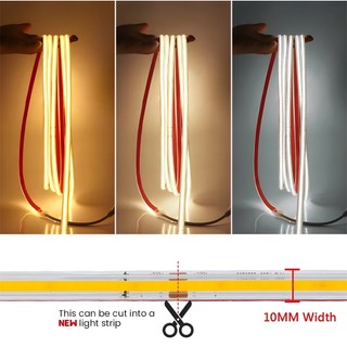 Đèn LED dải siêu mỏng 220V COB Tự dính Chiếu sáng tuyến tính Ruy băng LED linh hoạt Cool Warml Trắng chống nước Trang trí ngoài trời
