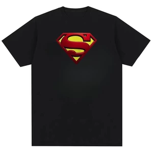 In họa tiết siêu nhân Justice League - Áo thun màu đỏ và vàng biểu tượng của Superman