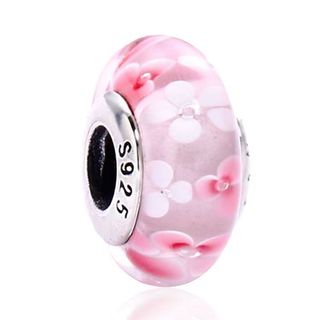 [Mới 2026] Hạt thủy tinh hoa bầu trời đầy sao S925, Hạt thủy tinh tròn / Mặt dây chuyền thời trang và đơn giản
