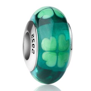 [Mới 2026] Hạt thủy tinh hoa bầu trời đầy sao S925, Hạt thủy tinh tròn / Mặt dây chuyền thời trang và đơn giản