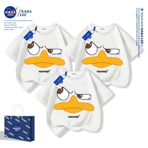 NASA Joint Áo thun ngắn tay Nam Nữ Xu hướng thời trang Mùa hè 2026 Phong cách mới Rời Cặp đôi Áo thun nửa tay 11