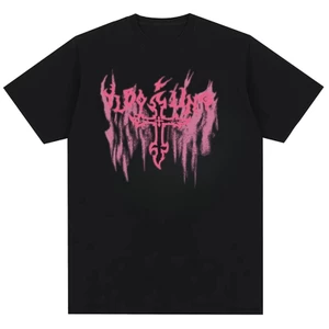 Áo thun cổ tròn màu đen in hình vui nhộn cotton nguyên chất -100% cotton