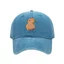 Vintage Capybara Với Lá Ăn Xanh Của Bạn Mũ Bóng Chày Unisex Đau Khổ Rửa Bố Nón Ngộ nghĩnh Capybara Mũ Thời Trang