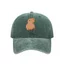 Vintage Capybara Với Lá Ăn Xanh Của Bạn Mũ Bóng Chày Unisex Đau Khổ Rửa Bố Nón Ngộ nghĩnh Capybara Mũ Thời Trang