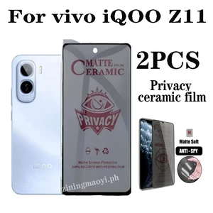 2 CÁI màng gốm chống nhìn trộm cho Vivo iQOO Z11X, iQOO Z11, bảo vệ quyền riêng tư bên cạnh gốm sứ bảo vệ màn hình điện thoại tổng hợp