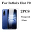 Kính cường lực 3 trong 1 cho Infinix Hot 70 Tấm bảo vệ màn hình cho Infinix Hot 60 60i 50 50i Mặt trước Mặt sau kính bảo vệ ống kính máy ảnh