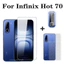 Kính cường lực 3 trong 1 cho Infinix Hot 70 Tấm bảo vệ màn hình cho Infinix Hot 60 60i 50 50i Mặt trước Mặt sau kính bảo vệ ống kính máy ảnh