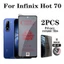 Phim gốm riêng tư 3 trong 1 cho Infinix Hot 70 Tấm bảo vệ màn hình cho Infinix Hot 60 60i 50 50i Phim gốm riêng tư + Phim mặt sau + Bảo vệ ống kính máy ảnh
