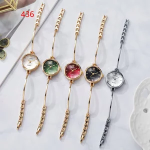 Đồng hồ nữ mới. Mặt số tròn thanh lịch và tối giản. Thích hợp cho ngày tháng, mua sắm, tập hợp và bữa tối. Tặng nàng món quà đẹp nhất (Không hộp)