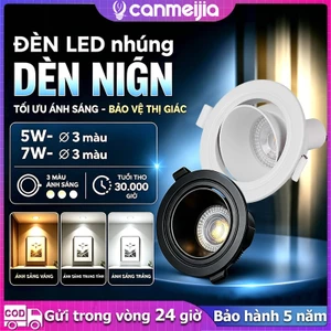 CANMEIJIA Tri Colors Recessed Đèn LED Pin Downlight 5W 3 màu 3000K / 4000K / 6500K Bóng đèn có thể lựa chọn GU10 Đèn LED âm trần cho phòng khách Phòng ngủ Phòng tắm Văn phòng