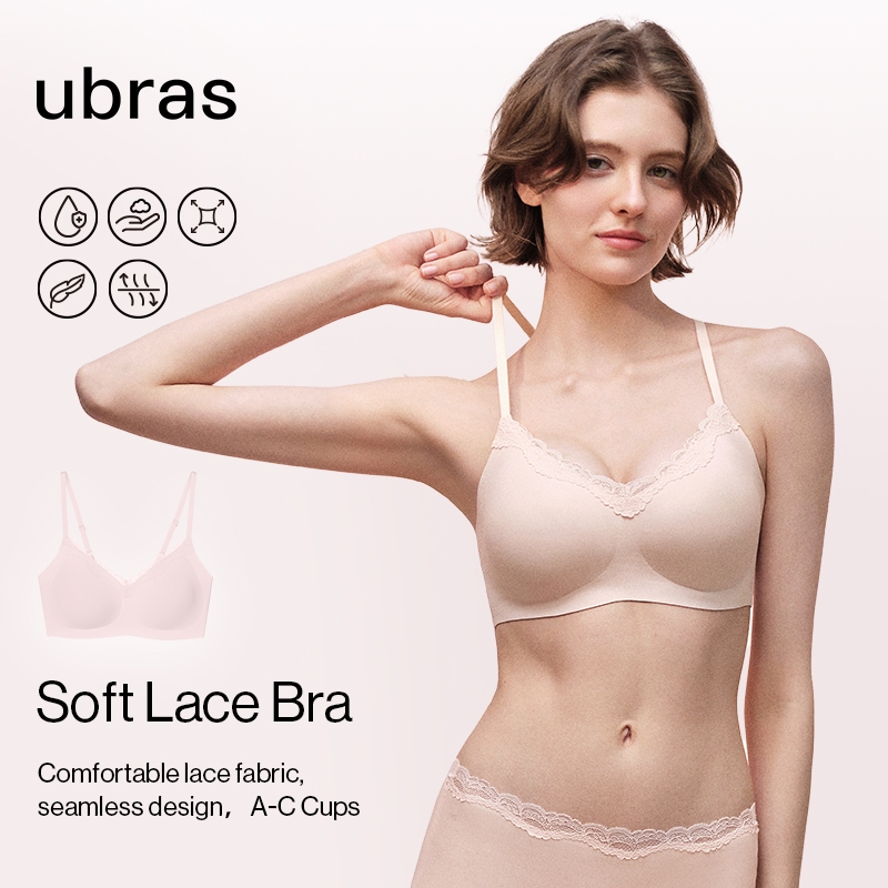 ubras【Secondskin bra】【Soft Lace bra】Soft Support,Soft Supportm,lace,Bra Without Underwire