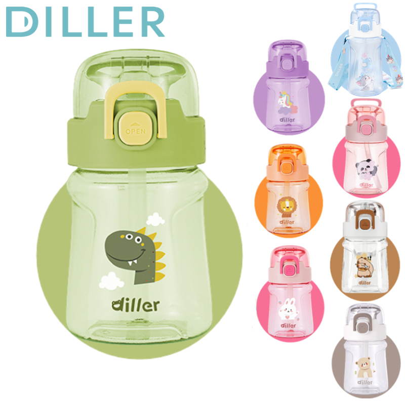 Bình nước DILLER DB-007 tritan không chứa BPA 400ml/ 550ml dành cho thể thao và hoạt động ngoài trời