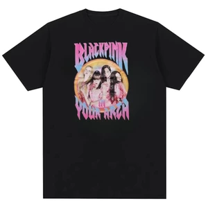 Nhóm nhạc K-pop Blackpink, Rose, Jennie, Lisa, Áo thun unisex thiết kế in hình hợp tác của Jisoo