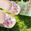 Phong Cách Thời Trang Nhiều Màu Hoa Họa Tiết Giày Quyến Rũ 16 Chiếc Sandal Nữ Trang Trí Nút DIY Phụ Kiện Giày Bộ