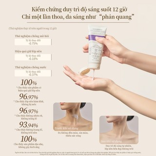 Roopy Kem dưỡng body trắng da hương thơm 130g - 2 trong 1 cách nhiệt + che khuyết điểm, không bột, không vón cục, chống nước chống mồ hôi, phù hợp cho học sinh/người bận rộn
