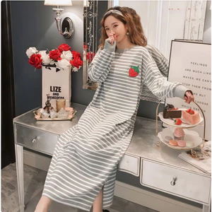 Váy ngủ dài size lớn mùa thu đông - Form rộng rãi thoải mái, chất vải cao cấp không xù - Thiết kế cho size lớn, cho vòng 2 tự tin - Đang khuyến mãi