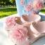Phong Cách Thời Trang Hoa Hồng Họa Tiết Giày Quyến Rũ 6 Chiếc Sandal Nữ Trang Trí Nút DIY Phụ Kiện Giày Bộ