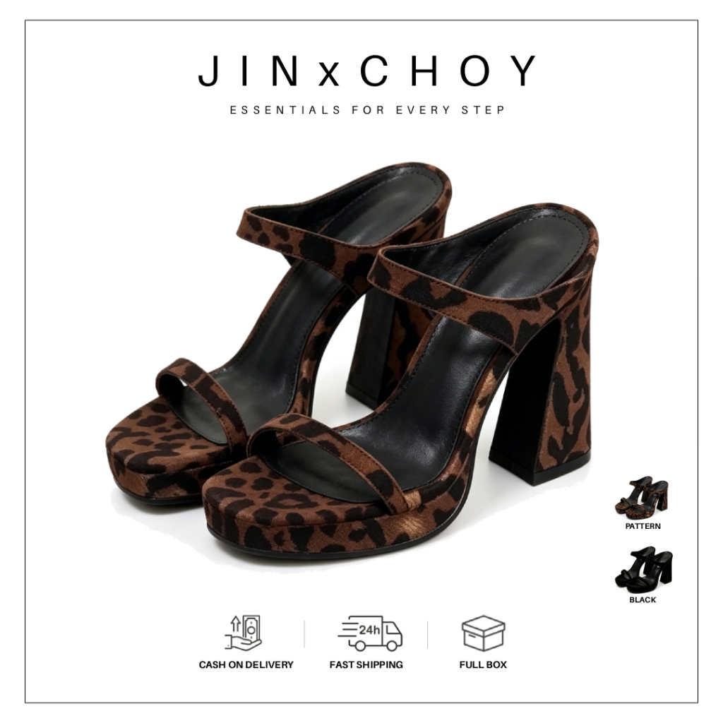 Phong cách Pháp Vintage thời trang cao gót gót chân dép PU Lady cao cấp cảm giác thời trang giày cao gót