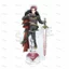Blue Lock Rin Sae Anime Acrylic Đứng Hình Hiển Thị Kệ Deka Bộ Sưu Tập Dễ Thương Trang Trí Phòng Quà Tặng Quạt