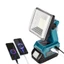 Đèn LED cắm trại không dây di động có thể sạc lại 15W cho pin Makita 18V cho công trường cắm trại