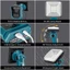 Đèn LED cắm trại không dây di động có thể sạc lại 15W cho pin Makita 18V cho công trường cắm trại