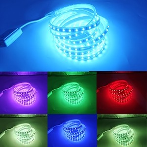 5050 Đèn LED Dải 220V Chống Nước RGB Linh Hoạt Ruy Băng LED Nhà Dinding Tiệc Khách Sạn Trắng Ấm Chiếu Sáng Tuyến Tính Cho Phòng Ngủ Trang Trí Tường
