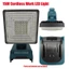 Đèn LED cắm trại không dây di động có thể sạc lại 15W cho pin Makita 18V cho công trường cắm trại