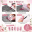 Thép Dập Vân Móng Tay Họa Tiết Caro Thời Thượng Khuôn Dập Nail Chuyên Dụng Dụng Cụ Trang Trí Móng Cao Cấp