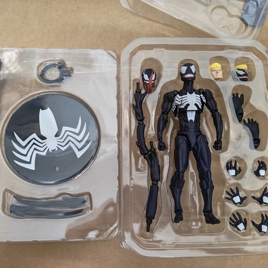 Nhà máy thứ hai K Medium K Venom Ultimate Spider-Man Deadly Neighbor Khớp có thể được trang trí thực hành Quà tặng trẻ em