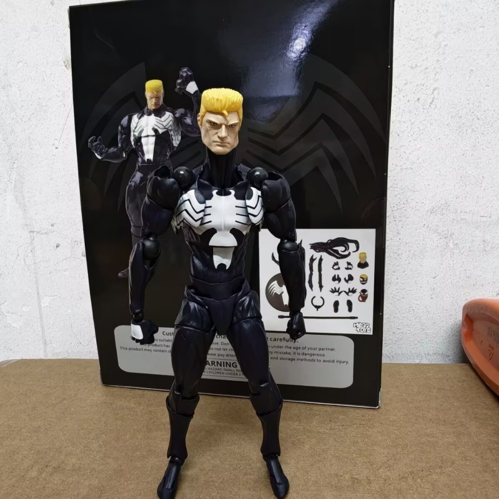 Nhà máy thứ hai K Medium K Venom Ultimate Spider-Man Deadly Neighbor Khớp có thể được trang trí thực hành Quà tặng trẻ em
