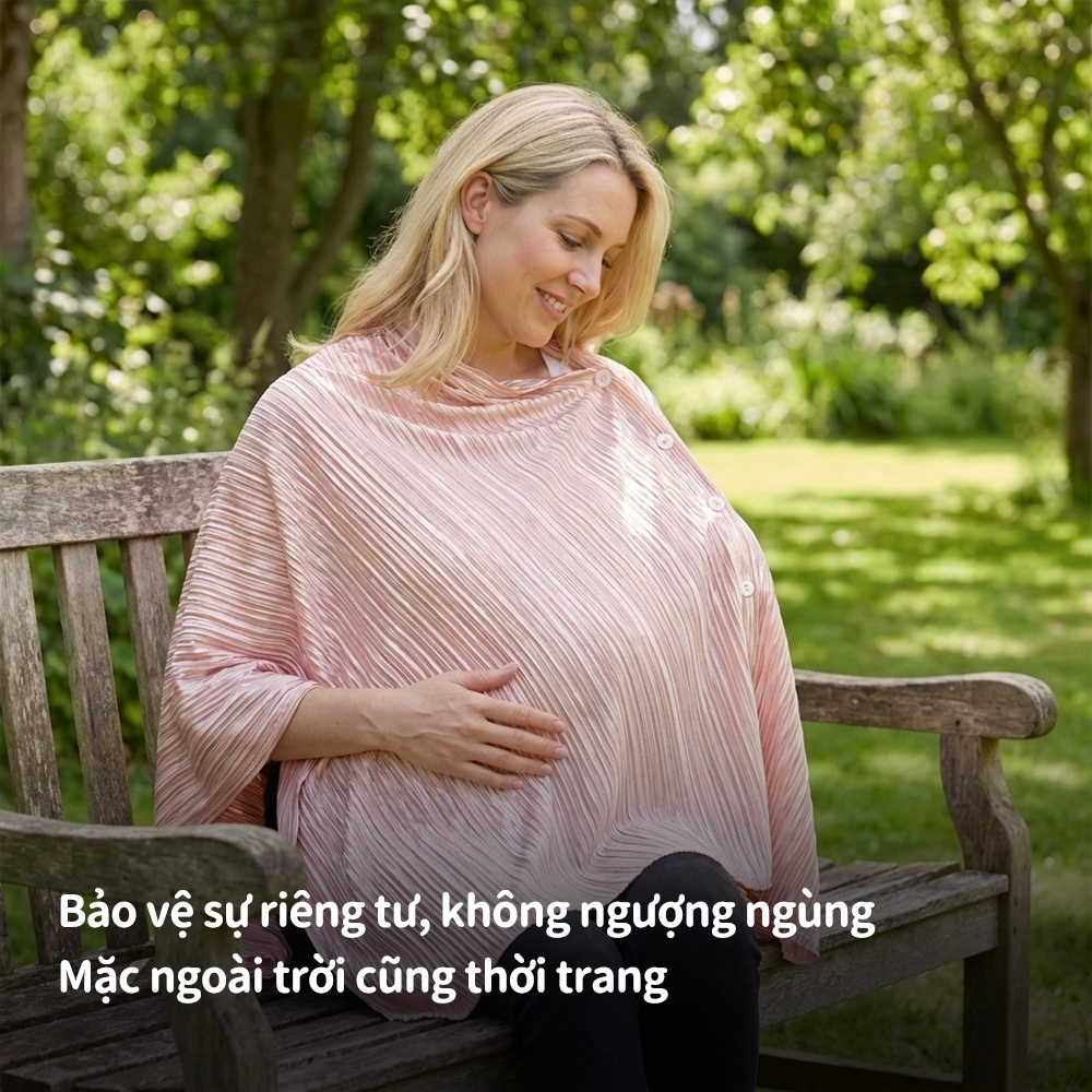 Helalife Đa Năng Đi Chơi Điều Dưỡng Quần Áo Bao Thiết Kế Chống chói Hai Lớp Thoáng Khí Thoải Mái Khăn Điều Dưỡng Bảo Vệ Quyền Riêng Tư Nhẹ Có Thể Gập Lại Lưu Trữ