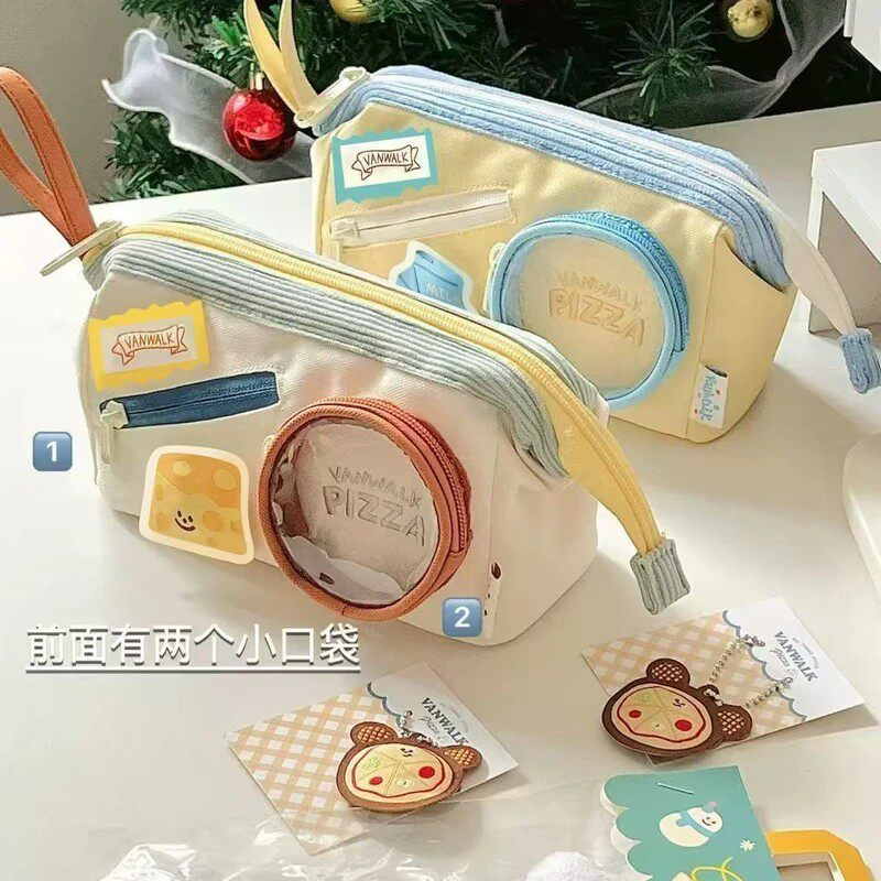 Hộp Bút Dung Tích Lớn |Túi bút |INS Cute Style |Nhiều Ngăn | Họa Tiết Đồ Ăn Dễ Thương | Cho Học Sinh