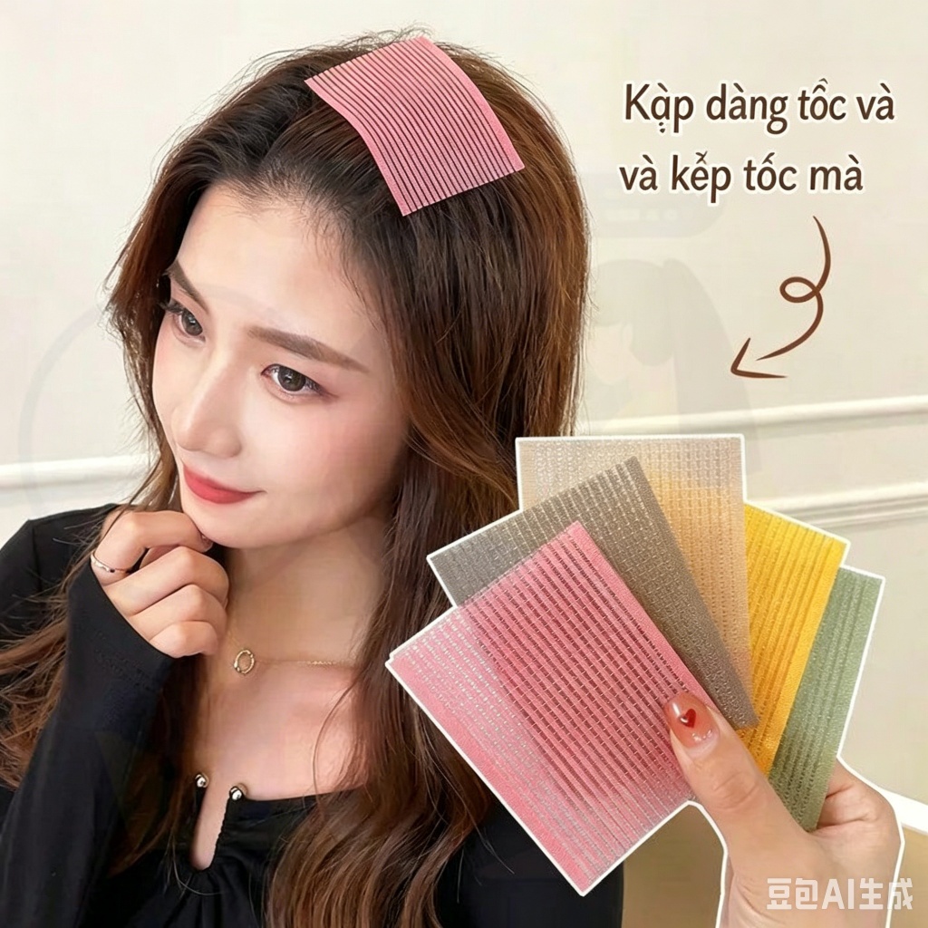 Màu Nổ Tóc Gãy Tidy-up Velcro Nữ 2026 Phong Cách Mới Phụ Kiện Tóc Thời Trang