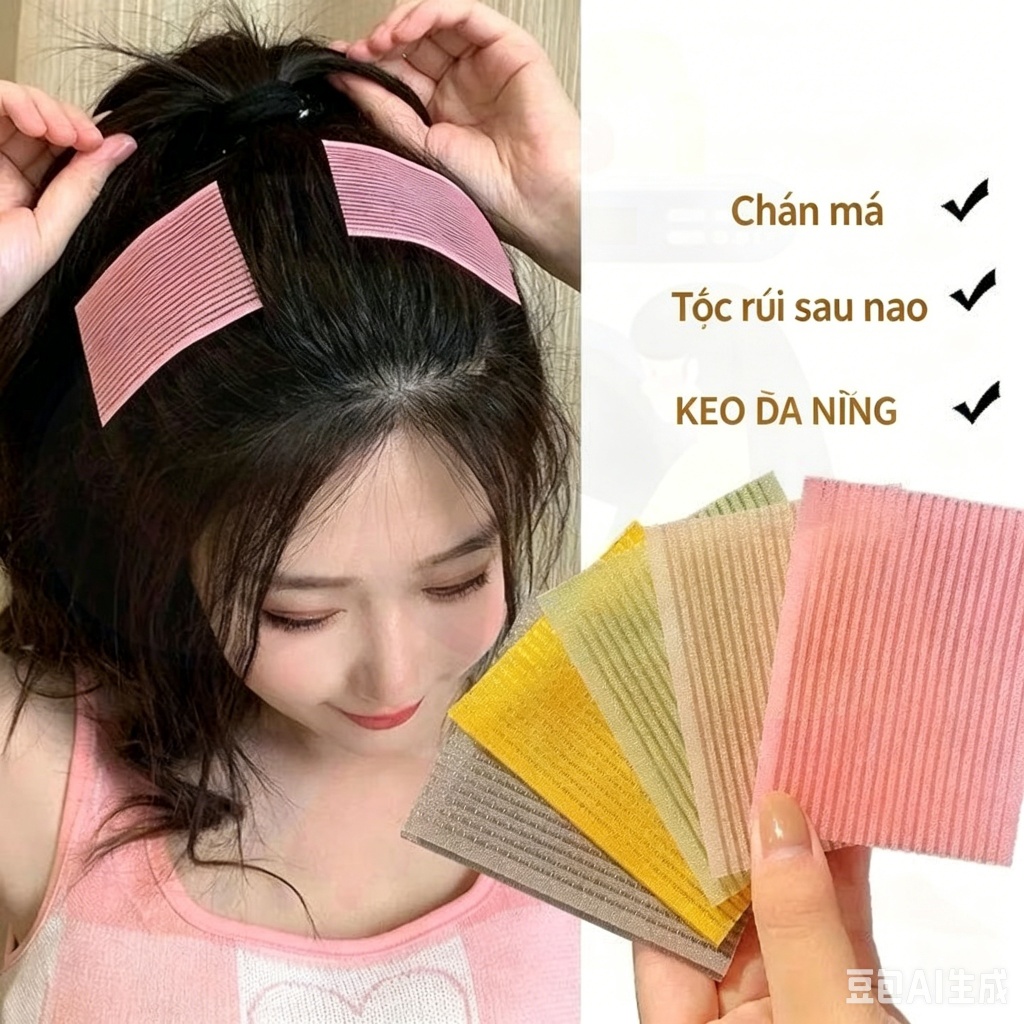 Màu Nổ Tóc Gãy Tidy-up Velcro Nữ 2026 Phong Cách Mới Phụ Kiện Tóc Thời Trang