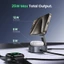 Bộ sạc không dây từ tính 2 trong 1 UGREEN 15W, được chứng nhận Qi2 MPP, Hỗ trợ sạc không dây nhanh 15W cho iPhone 12-15, Sạc cho iPhone và Airpod của bạn cùng một lúc