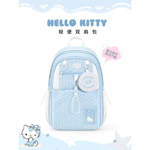 Túi đi học dành cho học sinh tiểu học HelloKitty Lớp thứ ba đến lớp sáu Trẻ em bé gái Ba lô sức chứa lớn Hello Kitty