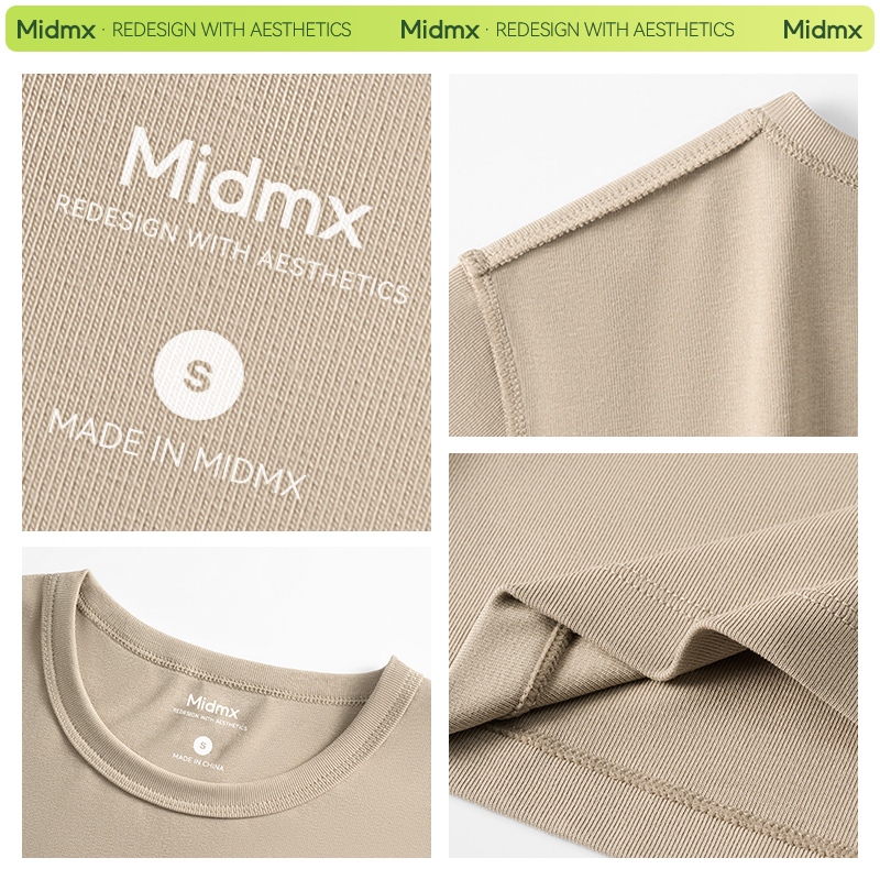 Áo thun nữ form ôm Babytee Midmx Áo Thun Nữ Ôm nữ Ôm Body Cổ Tròn Basic