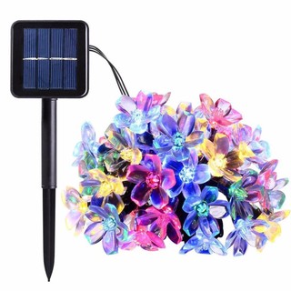Đèn LED năng lượng mặt trời Hoa anh đào Ánh sáng bầu không khí ngoài trời Chống nước lãng mạn Ánh sáng không khí cho phòng Thẩm mỹ, Phông nền đám cưới, Trang trí cây thông Noel