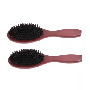 Gỗ Chắc Chắn Boar Lông Lông Bàn Chải Tóc Đệm Massage Lược Chống Tĩnh Điện Detangling Tóc Da Đầu Chăm Sóc Bàn Chải Cho Khô Frizzy Tóc Mỏng