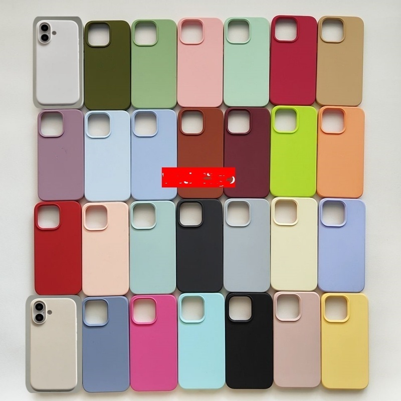 Chất Lượng Cao Cho iPhone 17 / 16 / 15 / 14 / 13 / 12 / 11 / Air / Pro Max 6s 7 8 Plus Xr Xs Max Se mini Vỏ Điện Thoại Silicon Lỏng Bảo Vệ Toàn Diện