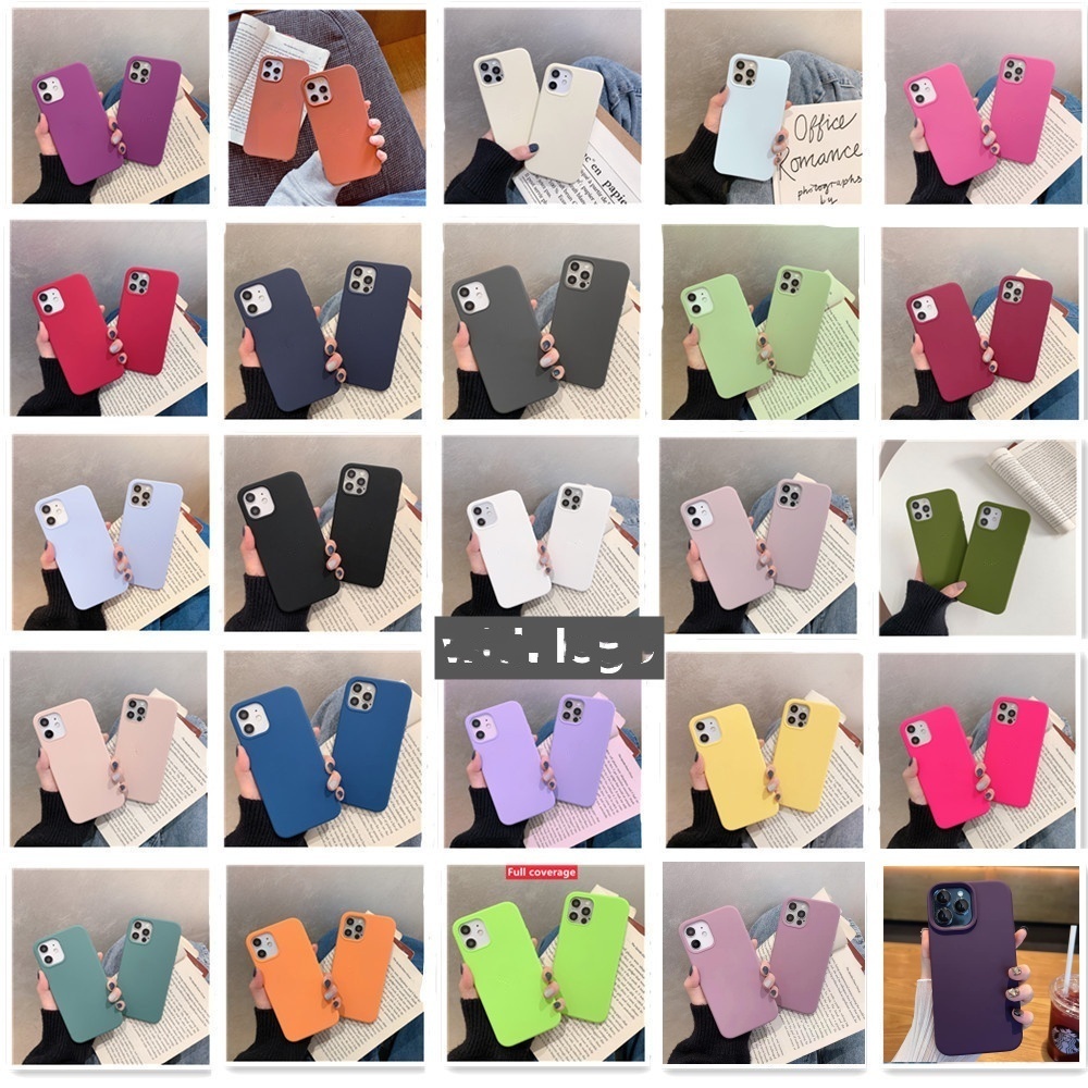 Chất Lượng Cao Cho iPhone 17 / 16 / 15 / 14 / 13 / 12 / 11 / Air / Pro Max 6s 7 8 Plus Xr Xs Max Se mini Vỏ Điện Thoại Silicon Lỏng Bảo Vệ Toàn Diện