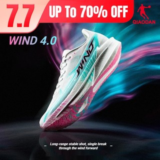 Qiaodan WIND 4.0 Giày chạy bộ nữ thoải mái chống trượt cho marathon QDB022262298